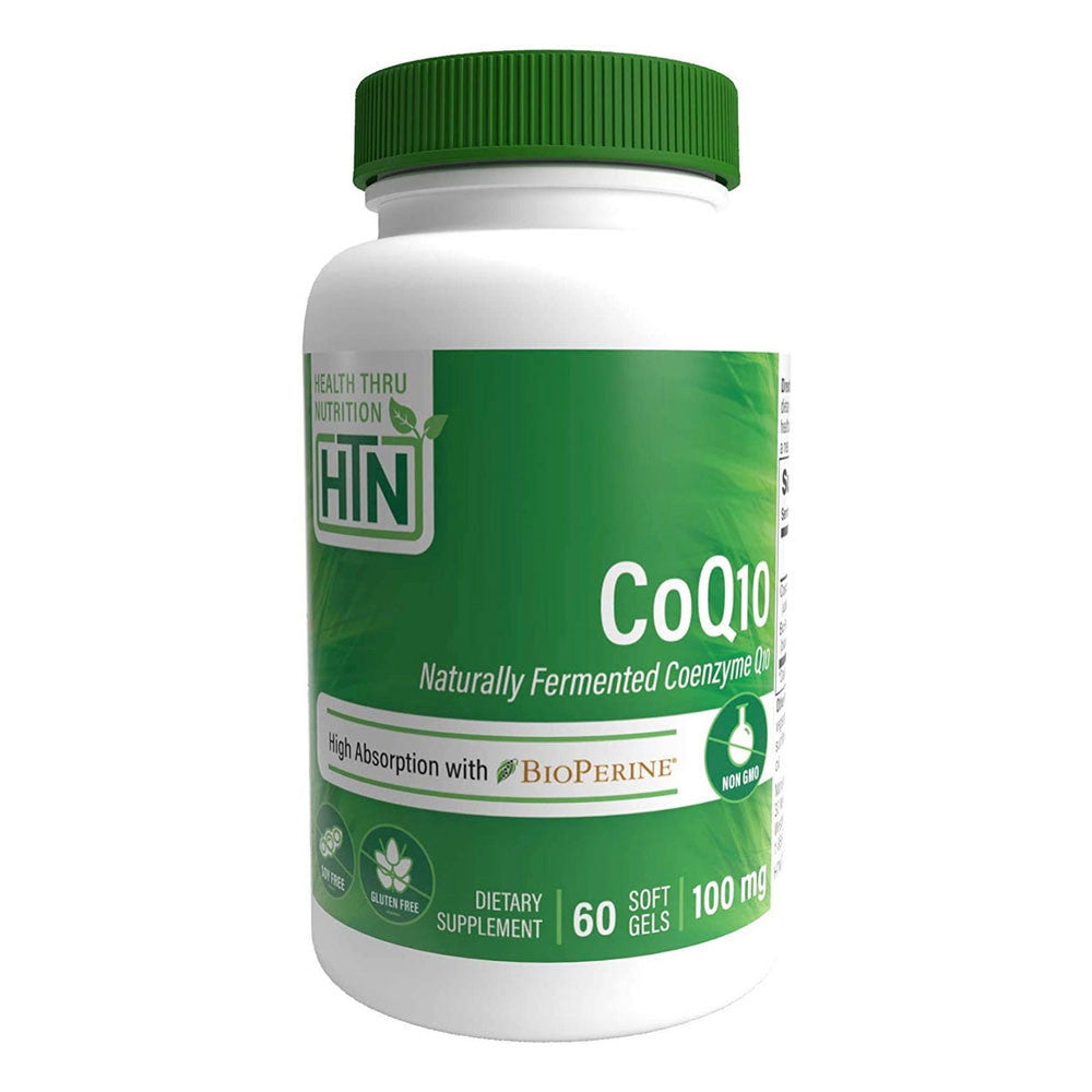Health Thru Nutrition CoQ 10 100Mg With BioPerine For Heart Health And Energy Support, 60 Ea